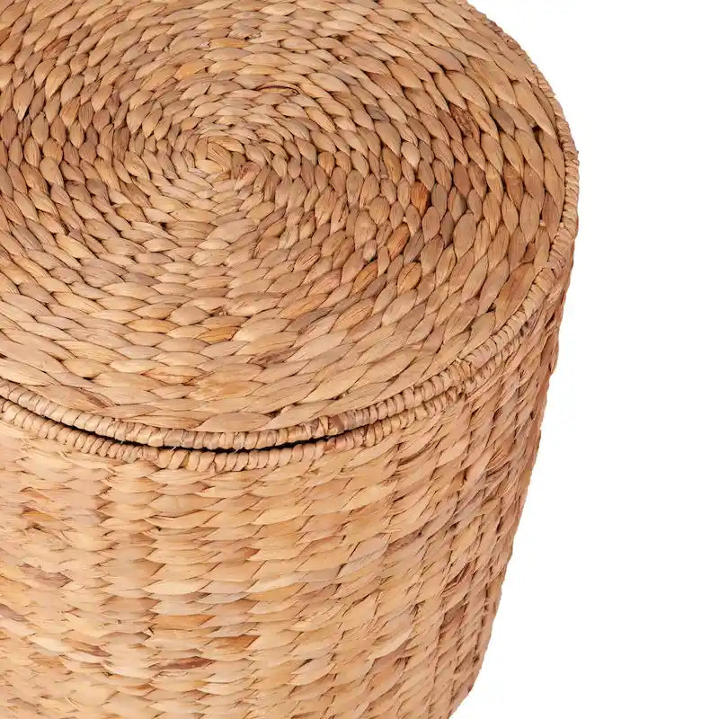 Tables basses SEI Furniture Sachi en jacinthe d'eau tressée naturelle (lot de 2) avec rangement