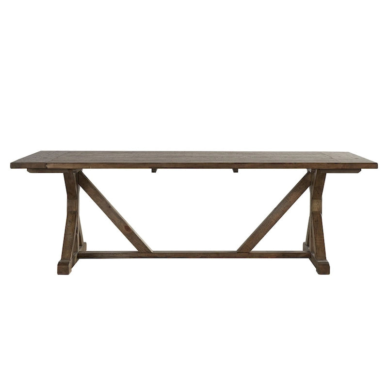Table de ferme Paloma avec tréteaux en bois recyclé par iNSPIRE Q Artisan