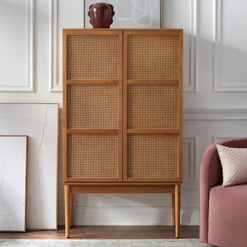 Meuble à 2 portes en cannage Maxima Lifestorey