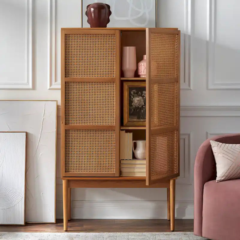 Meuble à 2 portes en cannage Maxima Lifestorey