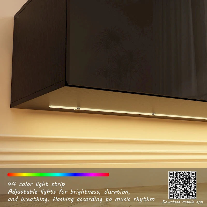 Meuble TV flottant mural avec LEDMeuble TV Meuble TV flottant