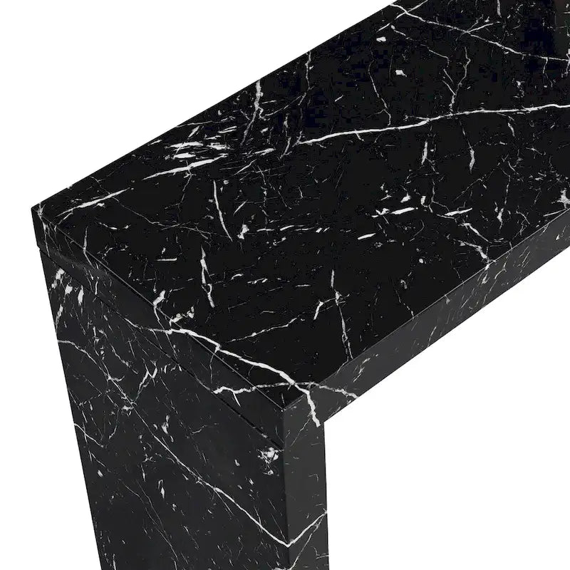 Table de hauteur de comptoir Amereti de 60 po en faux marbre par Furniture of America