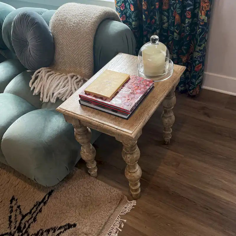 Table d'appoint en bois massif naturel