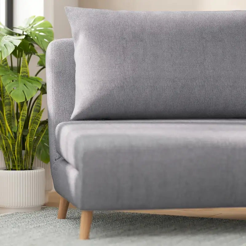 Fauteuil de repos pliant avec pieds escamotables et coussin de dossier – 75,5P x 41L x 30H