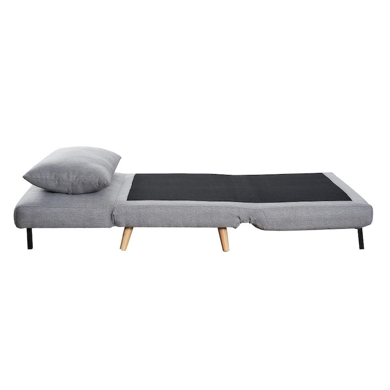 Fauteuil de repos pliant avec pieds escamotables et coussin de dossier – 75,5P x 41L x 30H