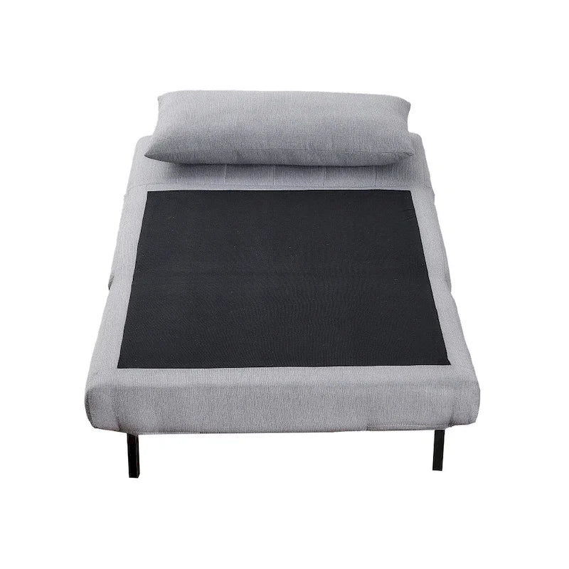 Fauteuil de repos pliant avec pieds escamotables et coussin de dossier – 75,5P x 41L x 30H