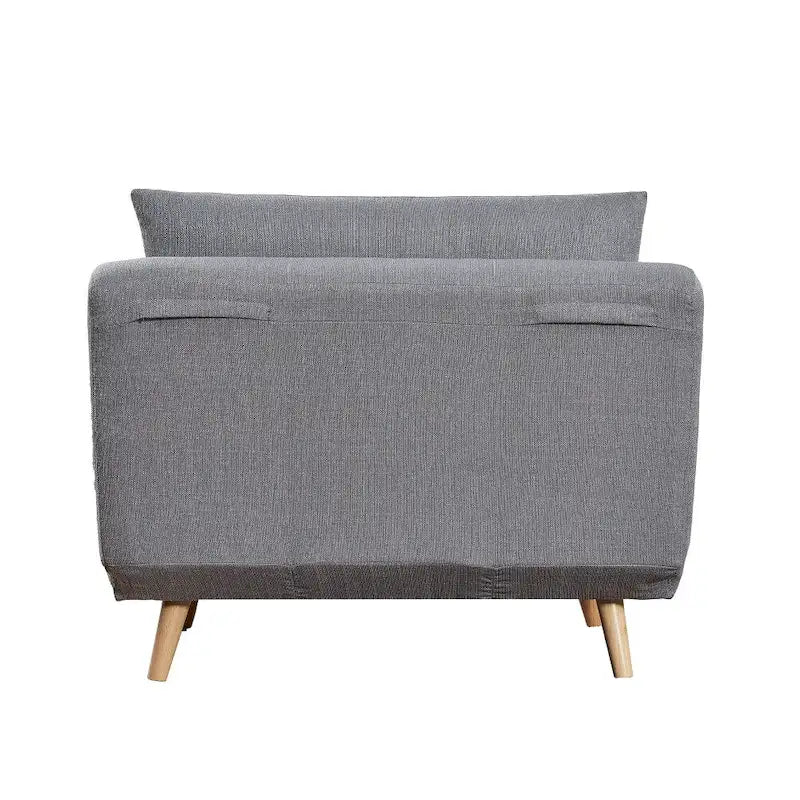 Fauteuil de repos pliant avec pieds escamotables et coussin de dossier – 75,5P x 41L x 30H