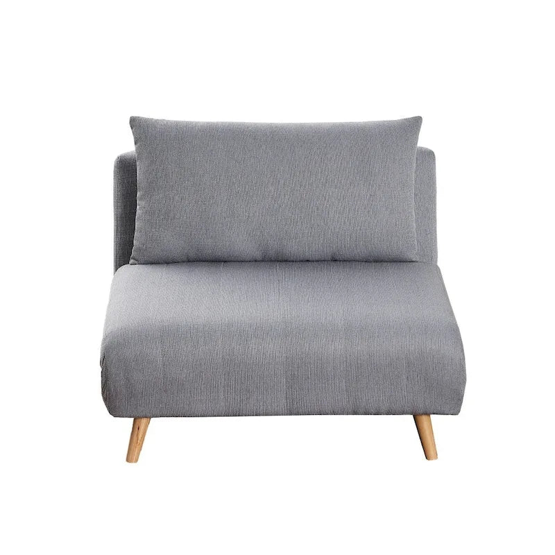 Fauteuil de repos pliant avec pieds escamotables et coussin de dossier – 75,5P x 41L x 30H
