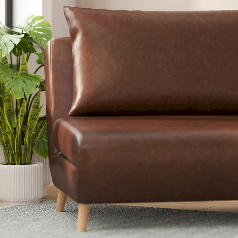 Fauteuil de repos pliant avec pieds escamotables et coussin de dossier – 75,5P x 41L x 30H