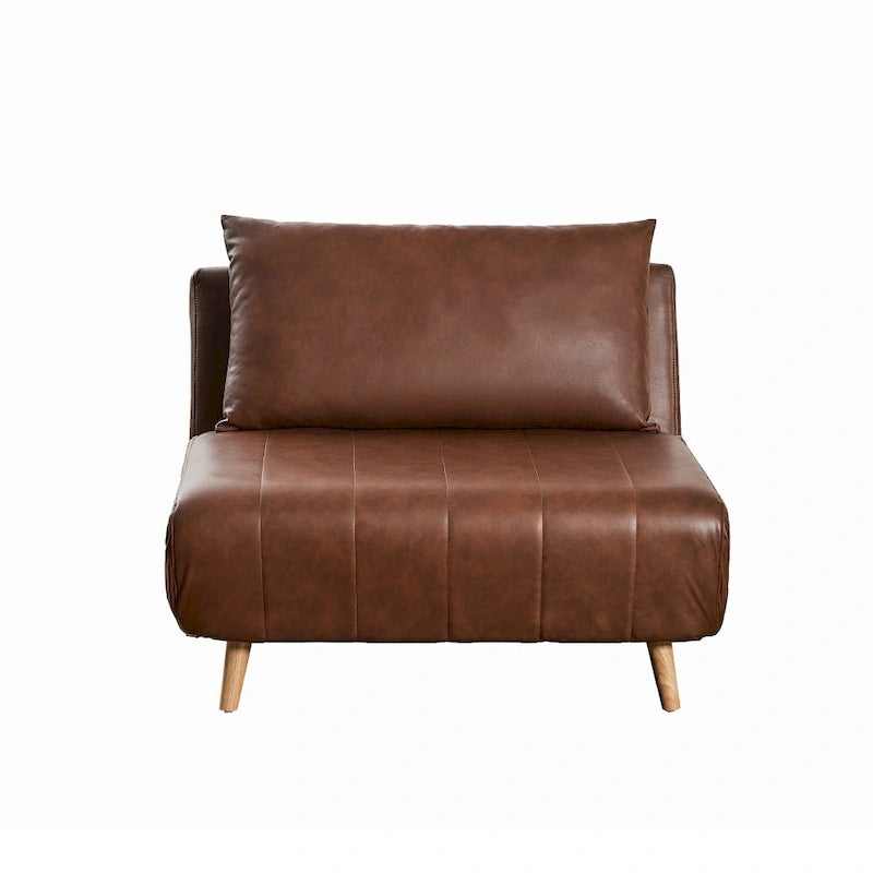 Fauteuil de repos pliant avec pieds escamotables et coussin de dossier – 75,5P x 41L x 30H