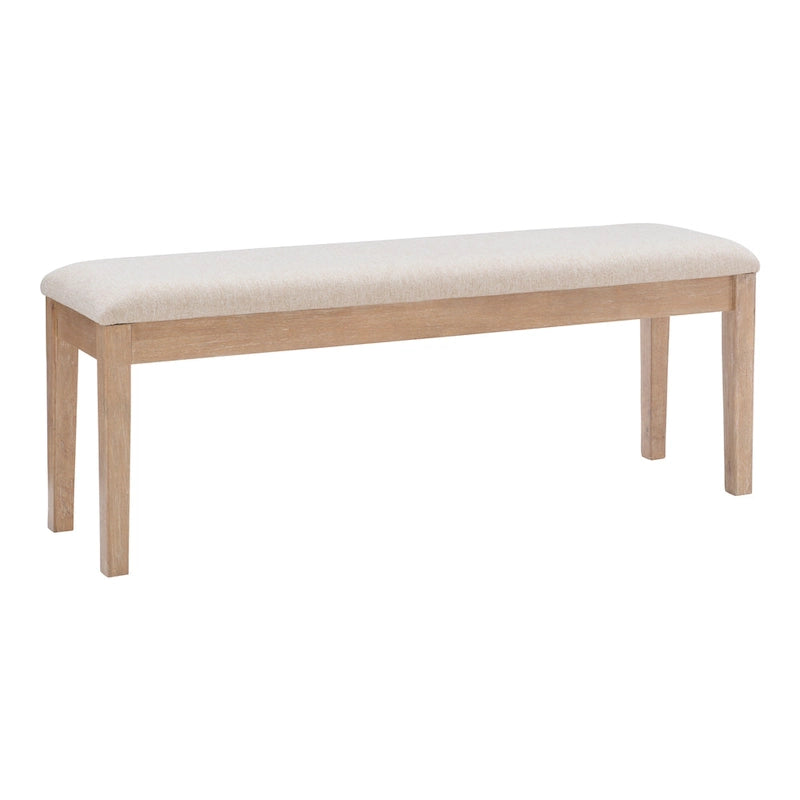 Banc de salle à manger Dolan Farmhouse en bois massif