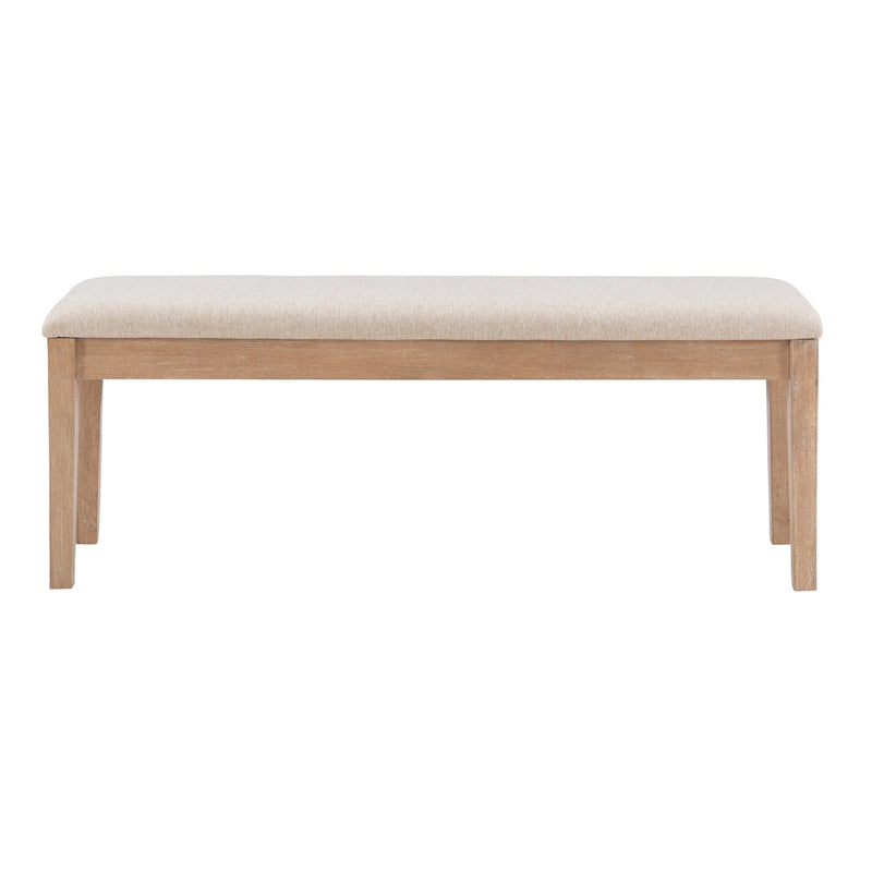 Banc de salle à manger Dolan Farmhouse en bois massif