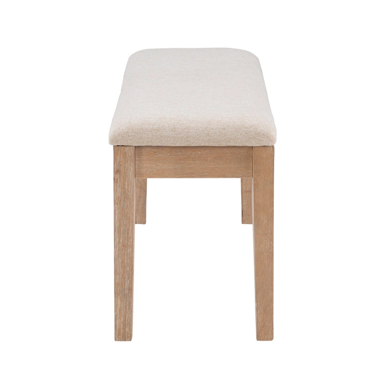 Banc de salle à manger Dolan Farmhouse en bois massif
