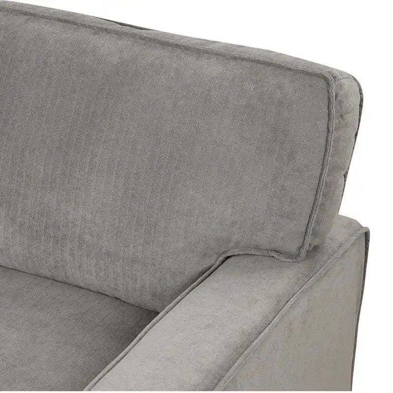 Canapé-lit futon avec ports USB et porte-gobelets, canapé sectionnel avec méridienne de rangement