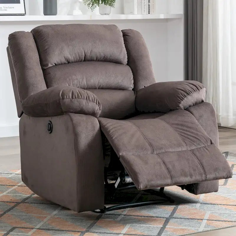Fauteuil inclinable électrique Ebello avec accoudoirs rembourrés et port USB - 1 place - 1 place