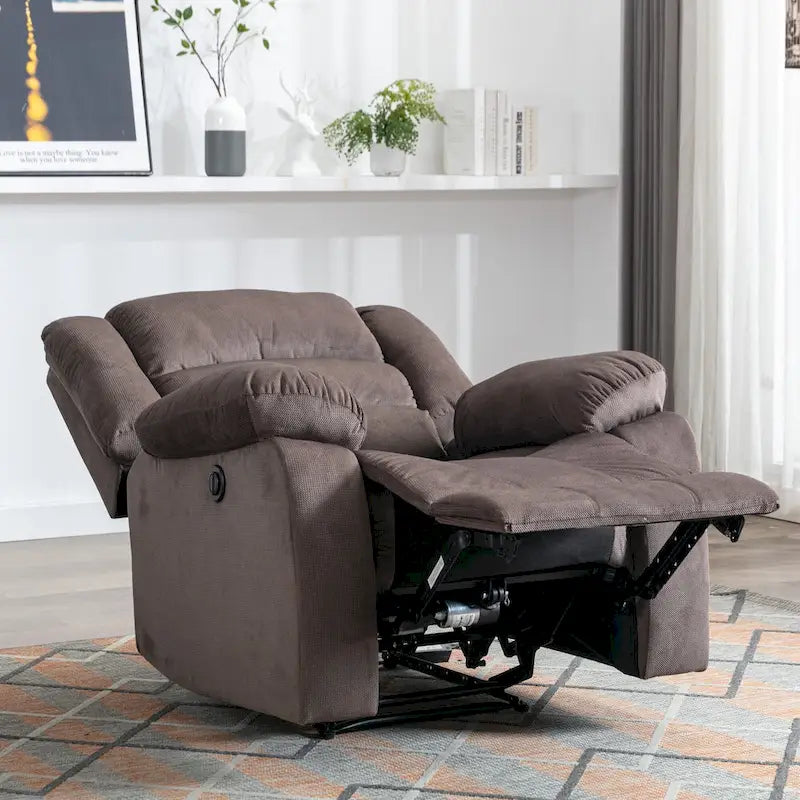 Fauteuil inclinable électrique Ebello avec accoudoirs rembourrés et port USB - 1 place - 1 place