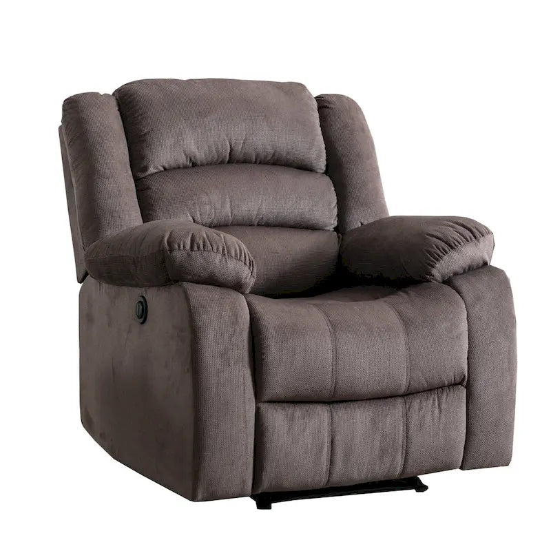 Fauteuil inclinable électrique Ebello avec accoudoirs rembourrés et port USB - 1 place - 1 place