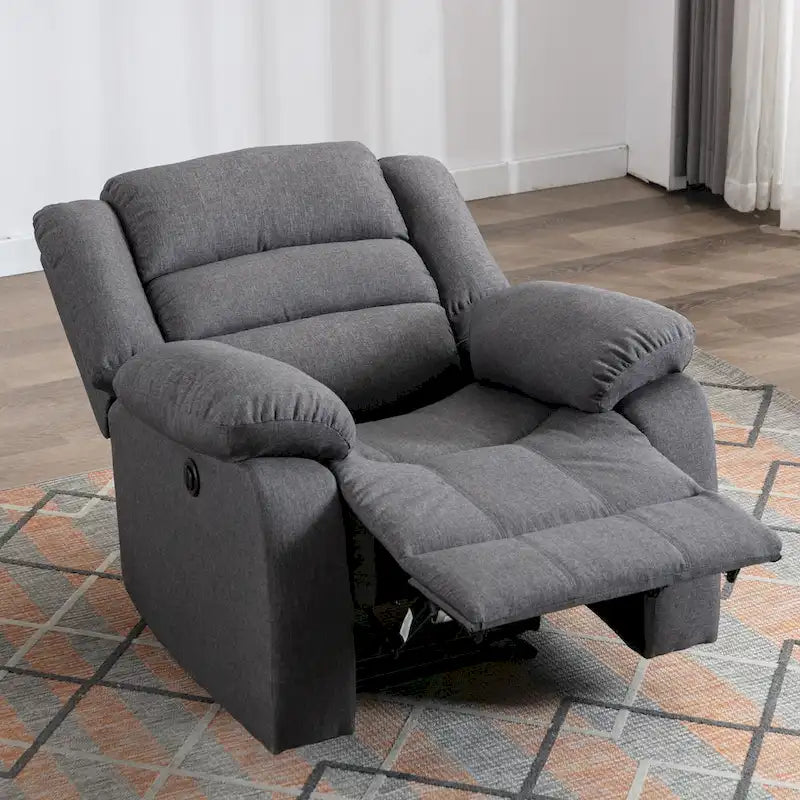 Fauteuil inclinable électrique Ebello avec accoudoirs rembourrés et port USB - 1 place - 1 place
