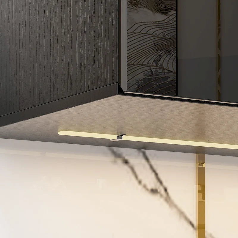 Meuble TV suspendu 63 cm - Console murale TV avec éclairage LED