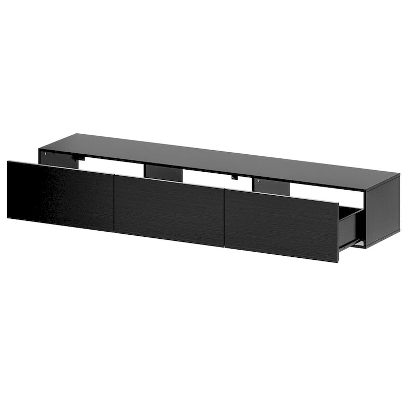 Meuble TV suspendu 63 cm - Console murale TV avec éclairage LED