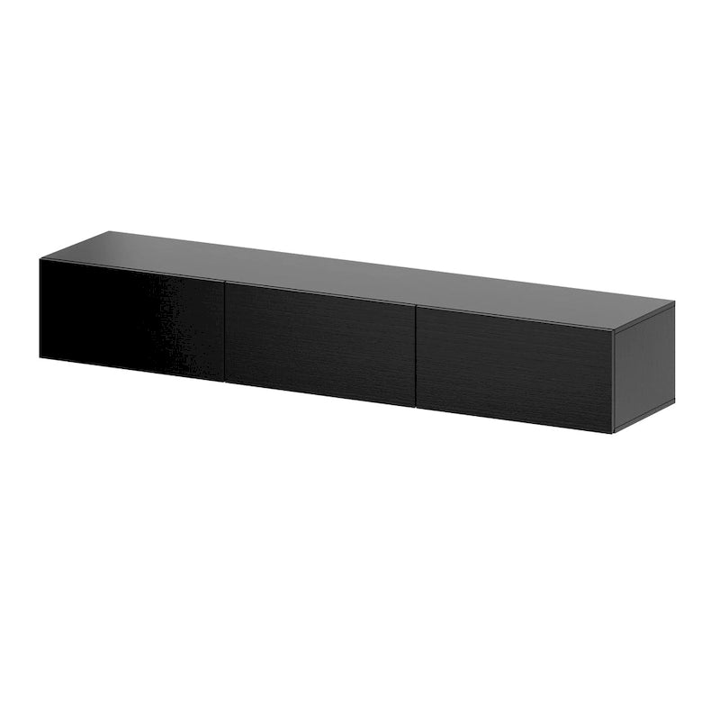 Meuble TV suspendu 63 cm - Console murale TV avec éclairage LED