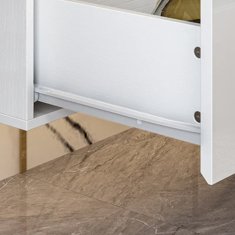 Meuble TV suspendu 63 cm - Console murale TV avec éclairage LED