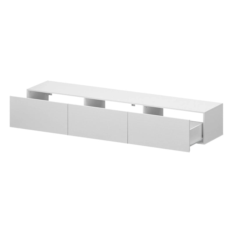 Meuble TV suspendu 63 cm - Console murale TV avec éclairage LED