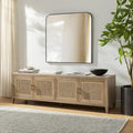 Meuble TV en bois et rotin Mile