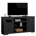 Meuble TV rustique Ukuowu 66 style ferme pour téléviseur 75 65 pouces avec armoires de rangement pour salon chambre à coucher