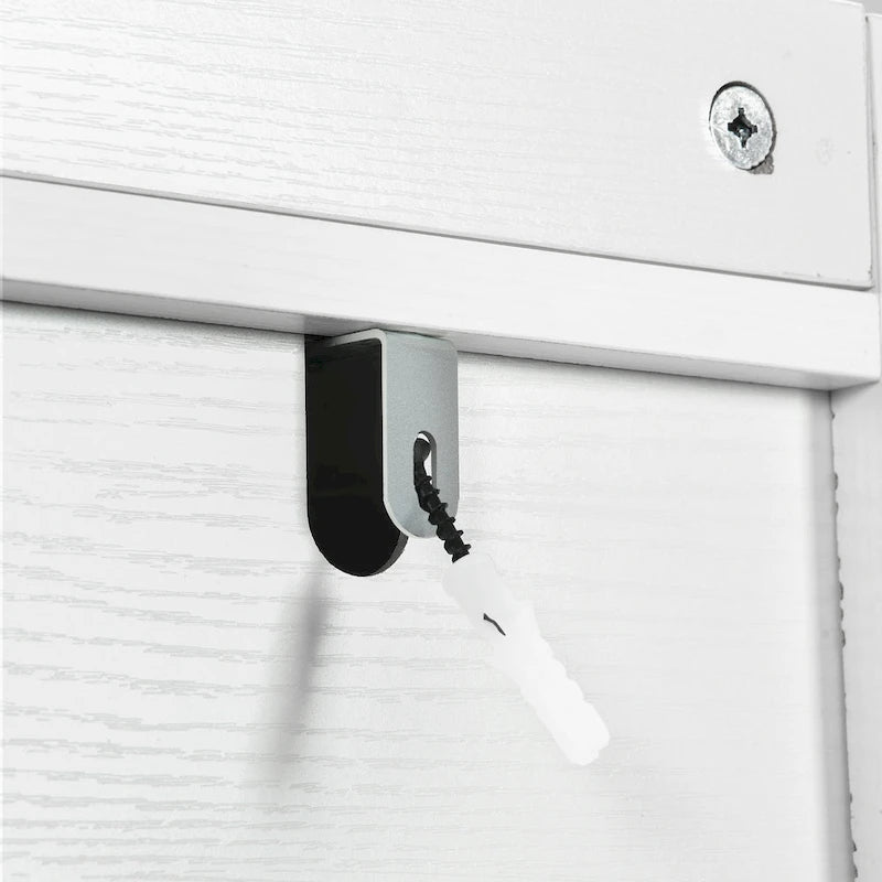 Moasis 61 po Meuble de rangement haut au-dessus des toilettes avec porte coulissante style ferme et base en métal