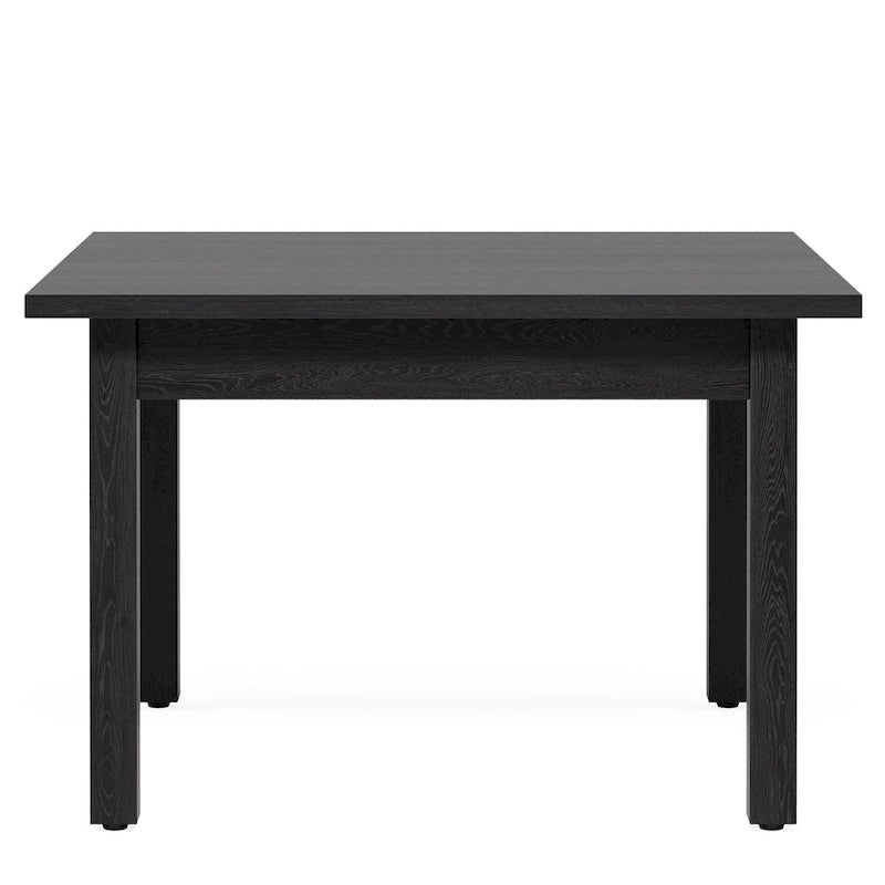 Table à manger carrée de 100 cm avec pieds en bois massif pour 4 personnes, petites tables de cuisine pour salle à manger