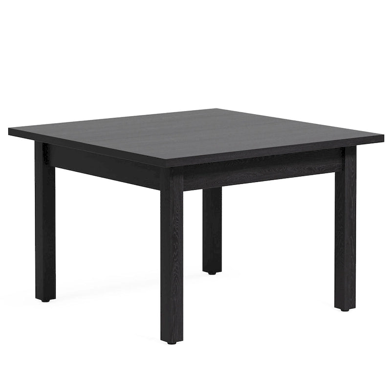 Table à manger carrée de 100 cm avec pieds en bois massif pour 4 personnes, petites tables de cuisine pour salle à manger