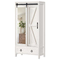 Meuble de rangement Moasis haut et large avec portes et miroir pleine longueur pour salle de bain
