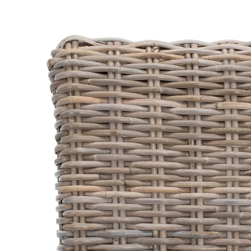 SAFAVIEH Sherryl Chaise de salle à manger en osier naturel inachevé (lot de 2) - 18.5 x 22.8 x 42.1 - 19Wx23Dx42H