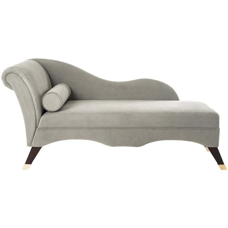 SAFAVIEH Karan Chaise longue moderne du milieu du siècle avec oreiller - 63Lx28Px30H