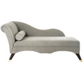 SAFAVIEH Karan Chaise longue moderne du milieu du siècle avec oreiller - 63Lx28Px30H