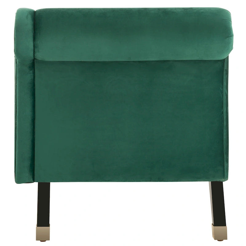 SAFAVIEH Karan Chaise longue moderne du milieu du siècle avec oreiller - 63Lx28Px30H