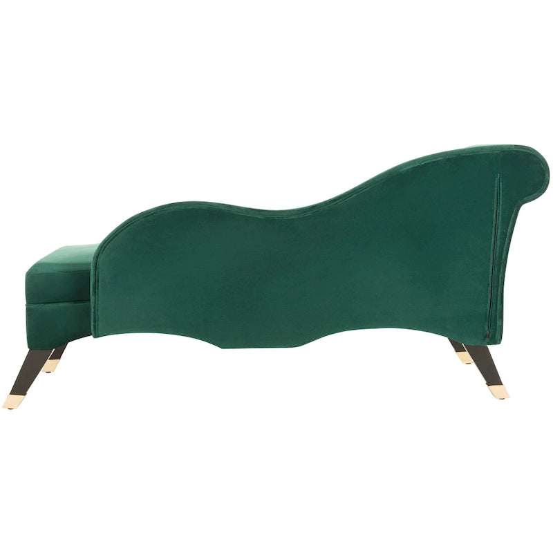SAFAVIEH Karan Chaise longue moderne du milieu du siècle avec oreiller - 63Lx28Px30H