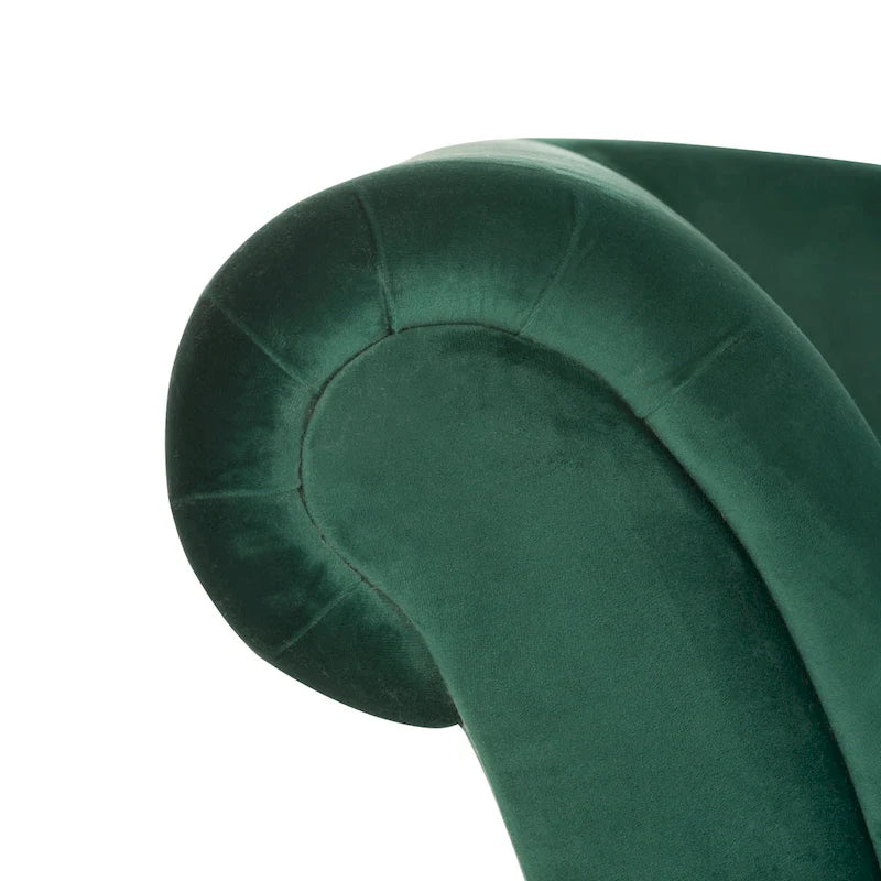 SAFAVIEH Karan Chaise longue moderne du milieu du siècle avec oreiller - 63Lx28Px30H