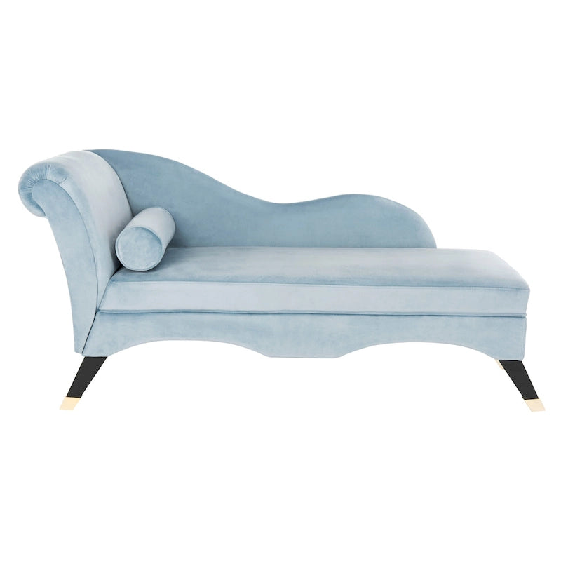 SAFAVIEH Karan Chaise longue moderne du milieu du siècle avec oreiller - 63Lx28Px30H