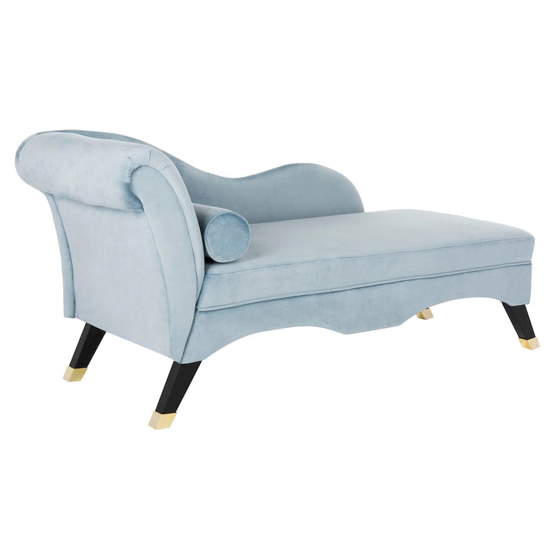 SAFAVIEH Karan Chaise longue moderne du milieu du siècle avec oreiller - 63Lx28Px30H