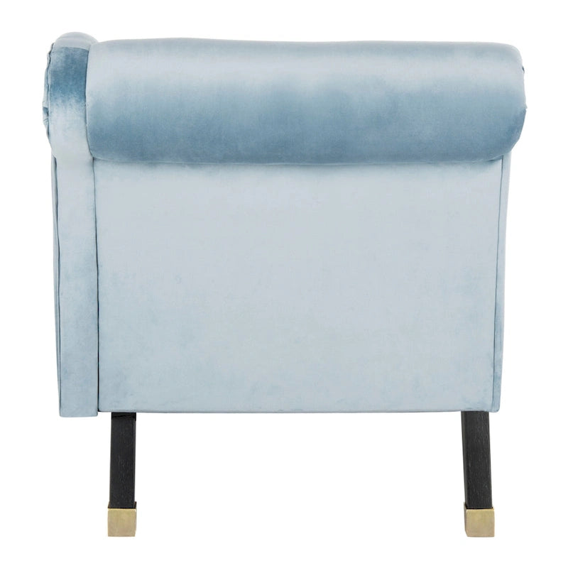 SAFAVIEH Karan Chaise longue moderne du milieu du siècle avec oreiller - 63Lx28Px30H