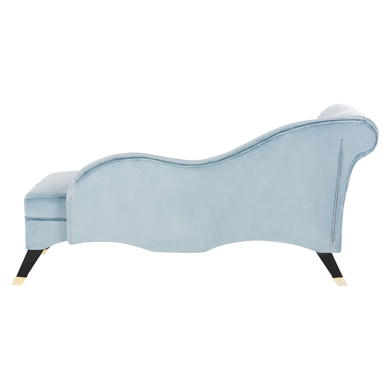 SAFAVIEH Karan Chaise longue moderne du milieu du siècle avec oreiller - 63Lx28Px30H