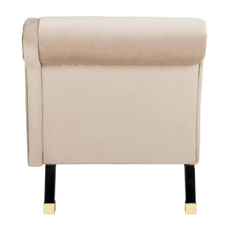 SAFAVIEH Karan Chaise longue moderne du milieu du siècle avec oreiller - 63Lx28Px30H