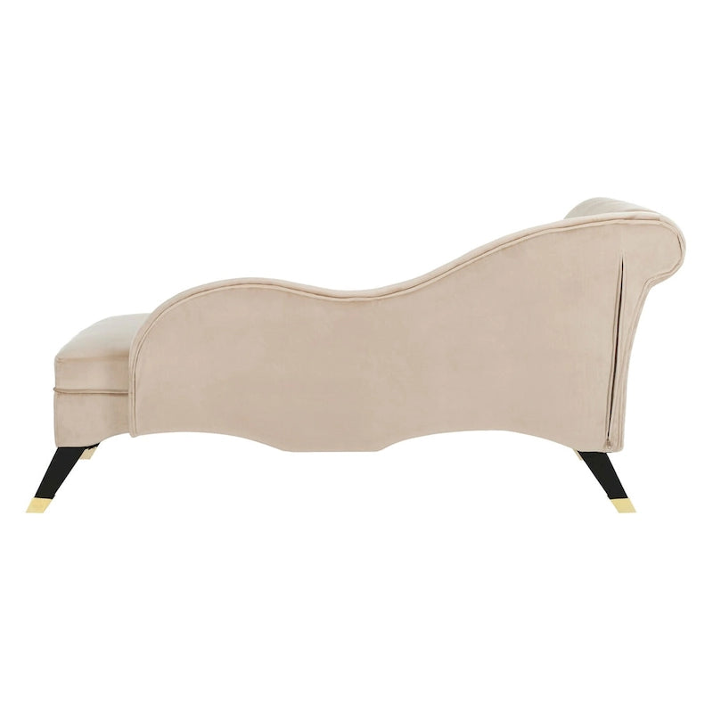 SAFAVIEH Karan Chaise longue moderne du milieu du siècle avec oreiller - 63Lx28Px30H