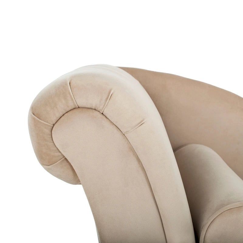SAFAVIEH Karan Chaise longue moderne du milieu du siècle avec oreiller - 63Lx28Px30H