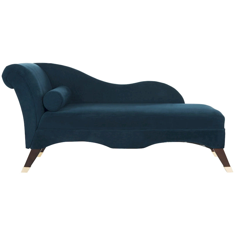 SAFAVIEH Karan Chaise longue moderne du milieu du siècle avec oreiller - 63Lx28Px30H