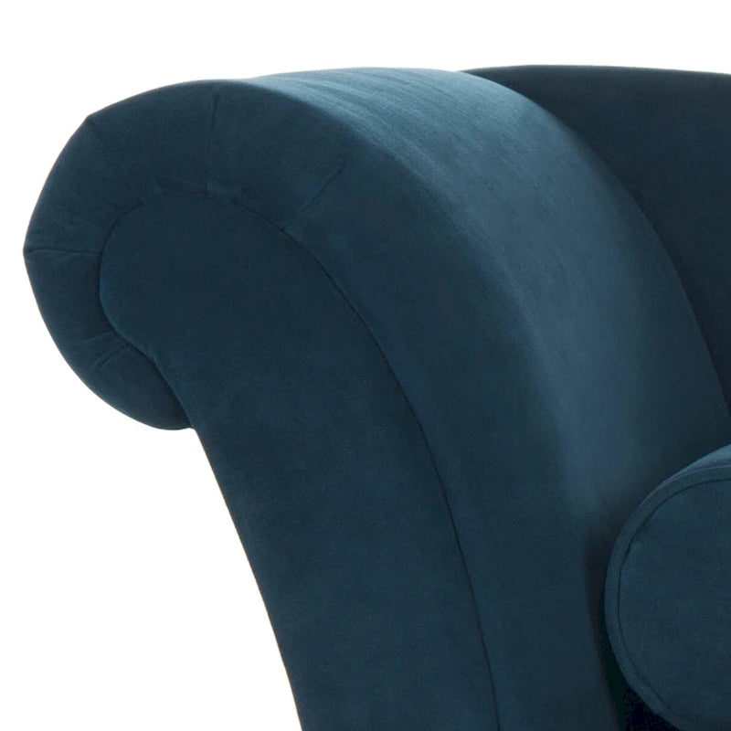 SAFAVIEH Karan Chaise longue moderne du milieu du siècle avec oreiller - 63Lx28Px30H