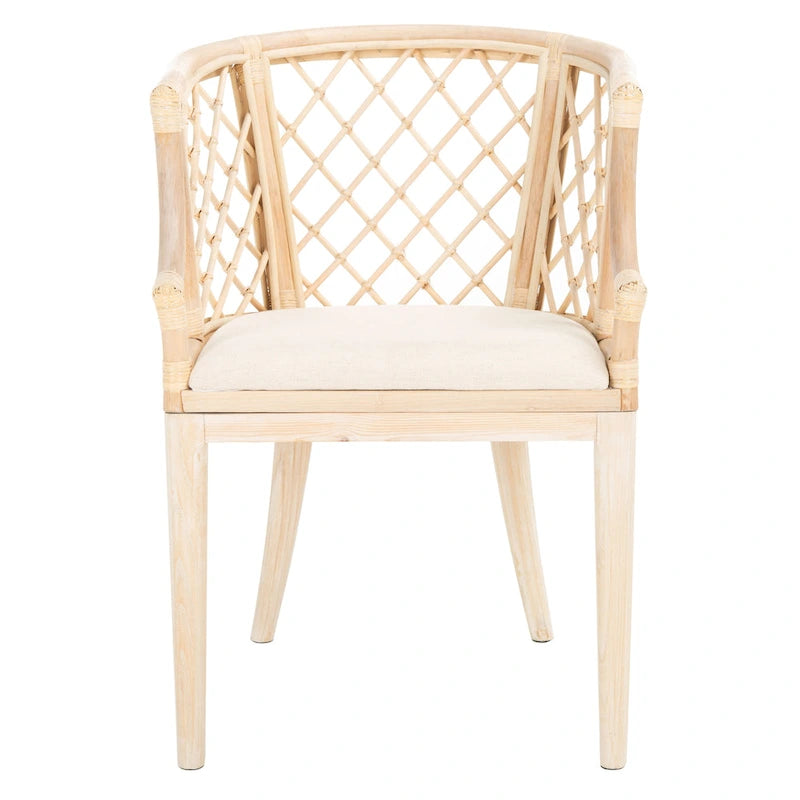 SAFAVIEH Theona Fauteuil en rotin et treillis - 22,3 L x 23 P x 31,3 H - 22Lx23Px31H