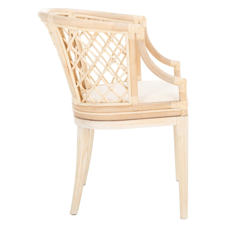 SAFAVIEH Theona Fauteuil en rotin et treillis - 22,3 L x 23 P x 31,3 H - 22Lx23Px31H